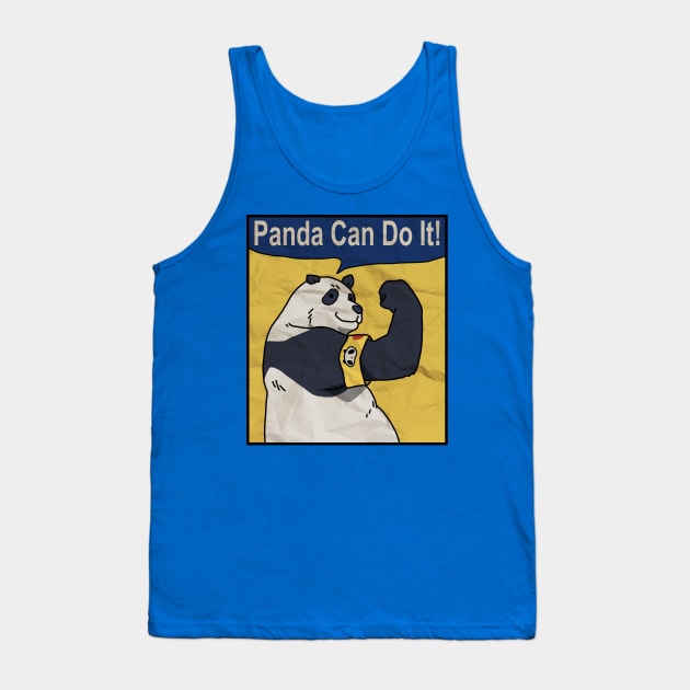 Panda Can Do It Tank Top by deadEYEZ